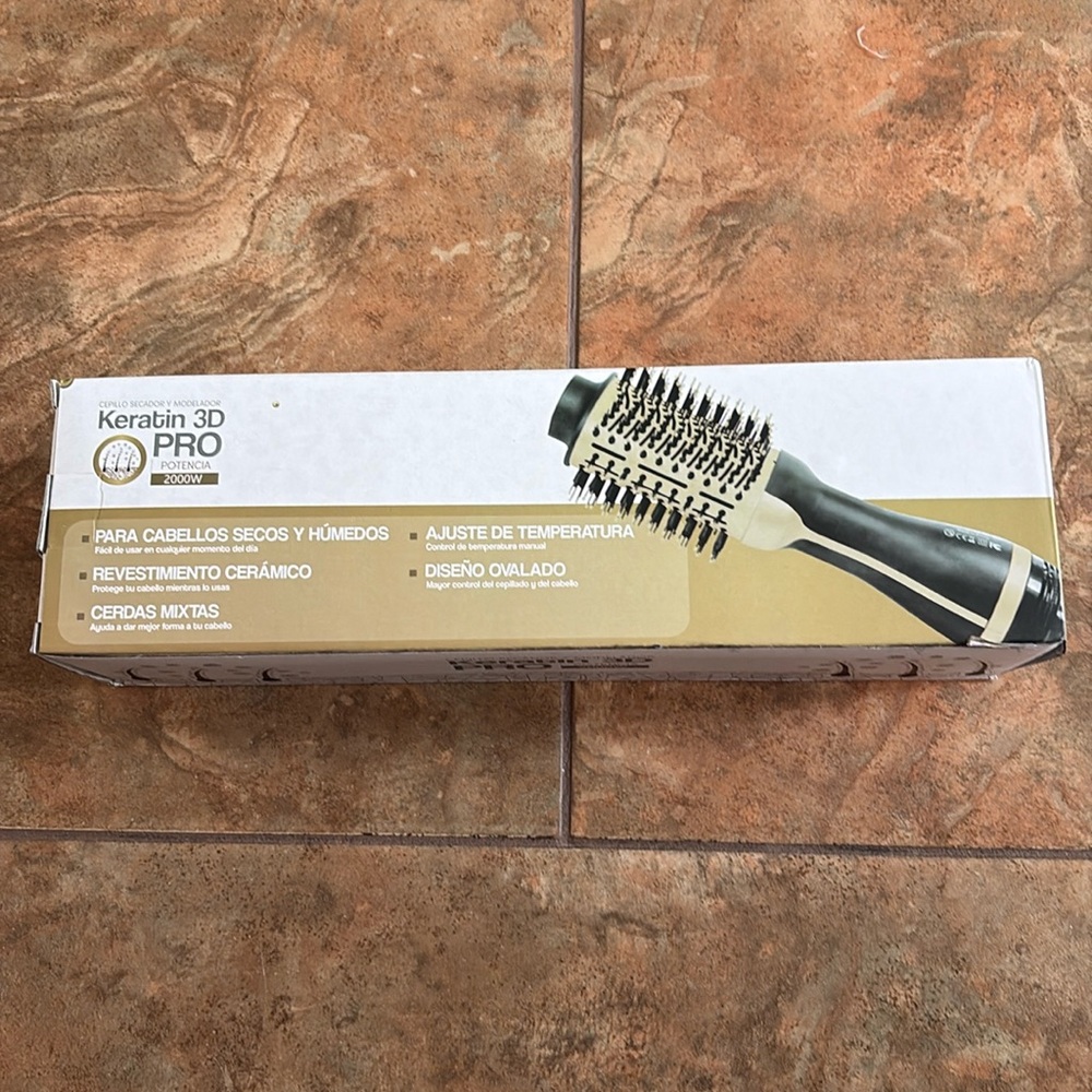 Keratin 3D Pro Hair Dryer Brush Upgraded 4 in 1 Hair Dryer and Styler Volumize
